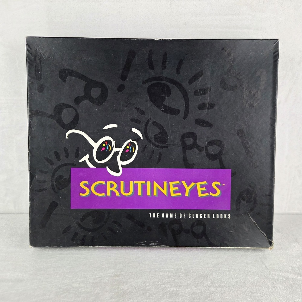 Vintage 1992 Scrutineyes Game of Closer Looks 100% Complete Mattel Hersch